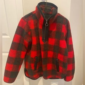Abercrombie & Fitch, XS fleece, Buffalo check